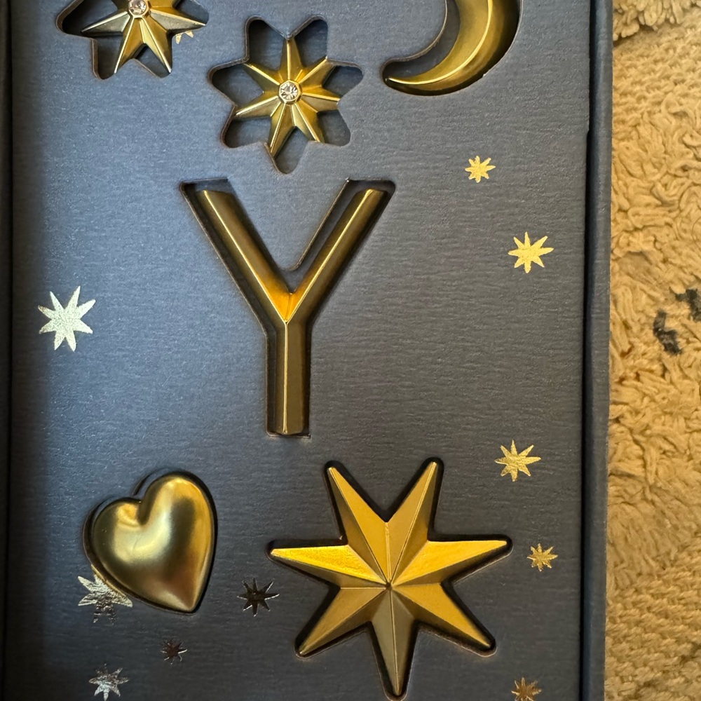 Anthropologie Gold Embellished Candle Charms - Picture 3 of 4